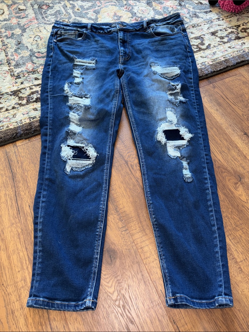 KanCan Women’s Skinny Distressed Jeans Plus Size 20
